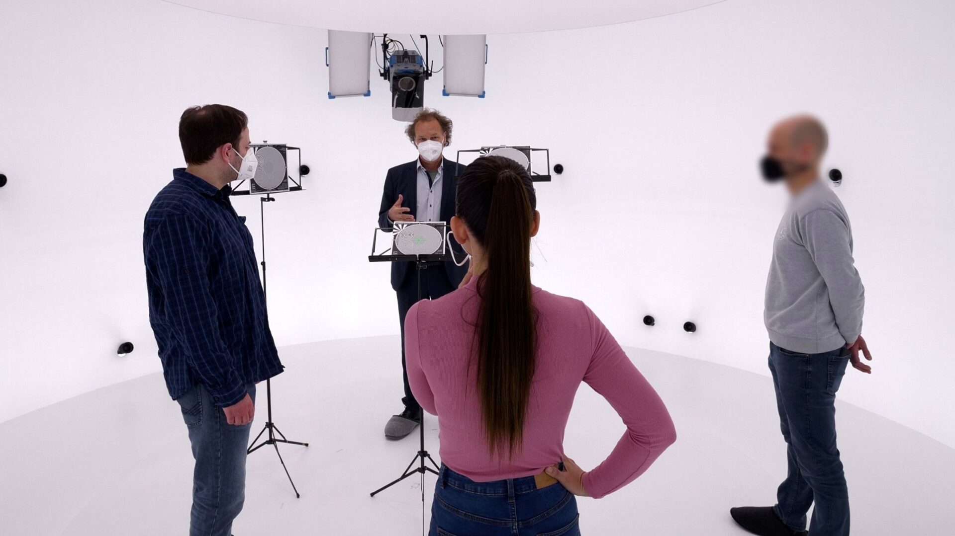 Volumetric video production at Volucap studio in Babelsberg