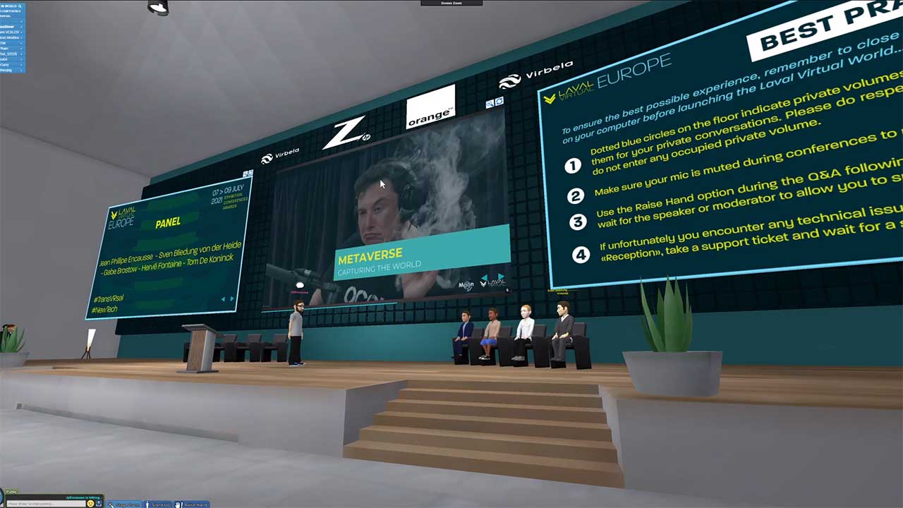 CEO presenting Volucap's features at Laval Virtual XR conference